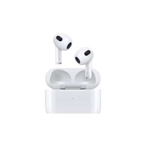 Ecouteurs sans-fil Apple AirPods 3 + boîtier de recharge Magsafe (via 52€ sur carte fidélité & Via Retrait Magasins Participants)
