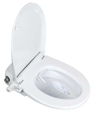 Swiss Aqua Technologies Abattant WC japonais siège de toilette Softclose  sans électricité avec bidet intégré, blanc
