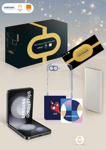 Pack Smartphone 6,7" Samsung Galaxy Z Flip 5 - 256 Go + Coque + Batterie portable 25W (Via bonus reprise de 150€)