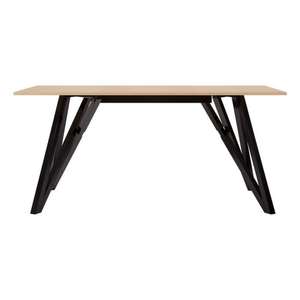 Table à manger style scandinave Starlight - 6 à 8 personnes, 160 x 90 x 75 cm