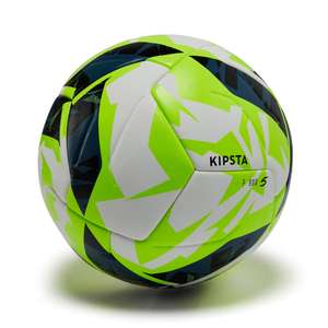 Ballon de football Thermocollé Kipsta Fifa Quality Pro F900 - Taille 5, blanc jaune