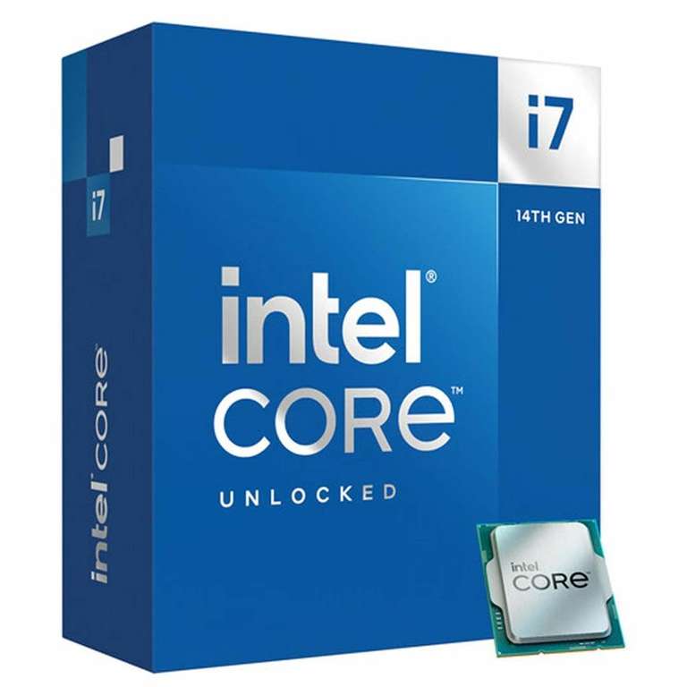 Processeur Intel Core i7-14700K - 20 cœurs (8 cœurs P + 12 cœurs E), jusqu'à 5,6 GHz