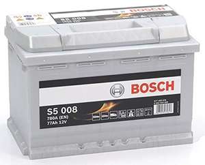 Batterie de voiture Bosch S5008 série performance 77A/h-780A (Via Coupon)