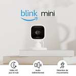Caméra d'intérieur connectée Blink Mini compacte à brancher - Vidéo HD 1080p, vision nocturne, détection de mouvements