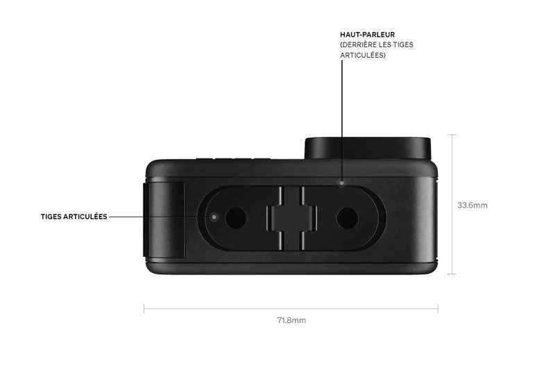 Caméra sportive GoPro HERO10 Black - 5.3K / 60 pi/s - 23 MP - Wireless LAN, Bluetooth (+15€ en points Rakuten)