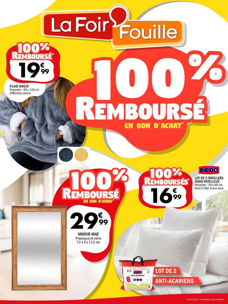 Les produits 100% remboursés à vous procurer - Vivre Discount