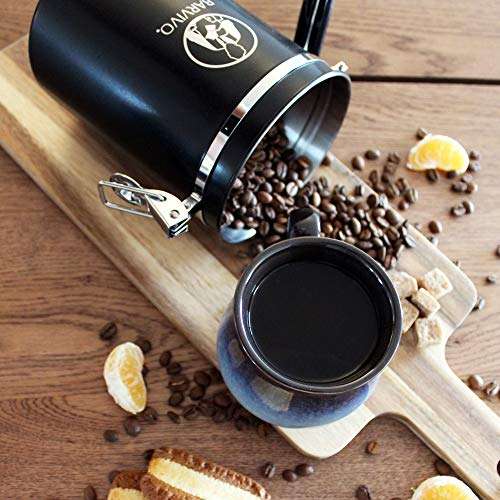 Boite à café inoxydable Barvivo - valve Co2 et cadran dateur + cuillère doseuse (via coupon - vendeur tiers)