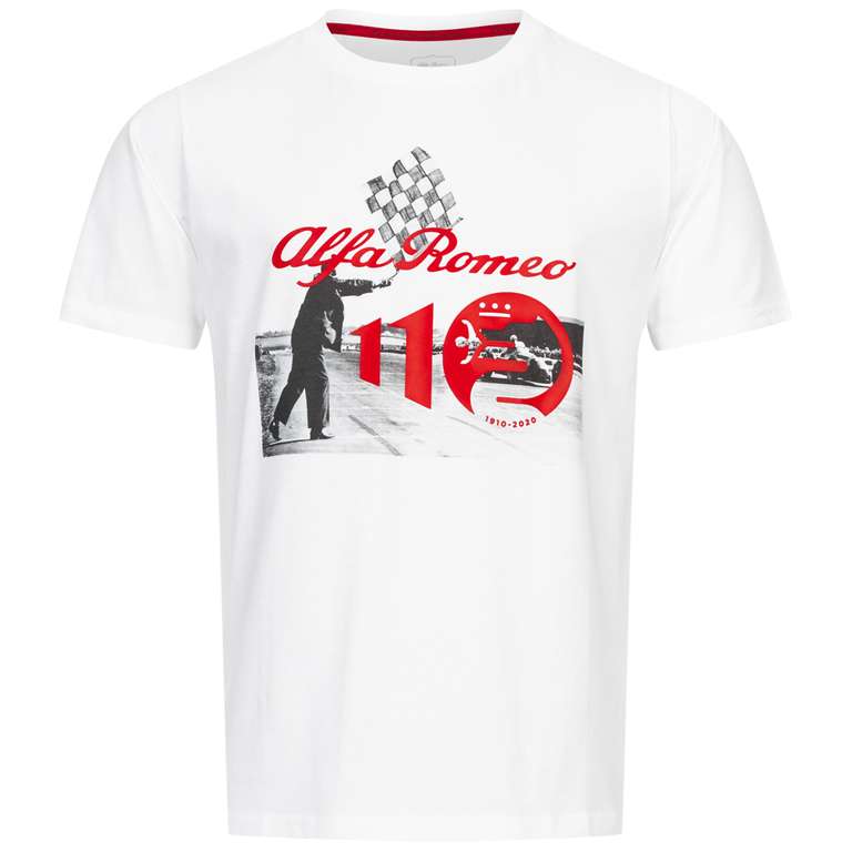 T-shirt Alfa Romeo Anniversary Race pour Hommes - Plusieurs Tailles Disponibles