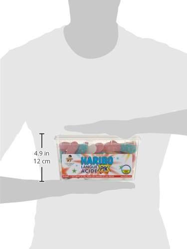 Haribo Bonbon Gélifié Langue Acide Pik x 105 Pièces - 1,05 kg
