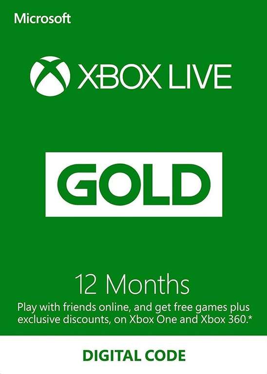 Abonnement de 12 mois au Xbox Live Gold (Dématérialisé - Compte Turquie)