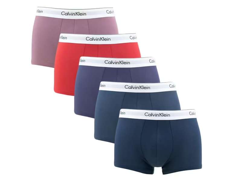 Lot de 5 Boxers Calvin Klein Coton Stretch Homme - Plusieurs Tailles Disponibles