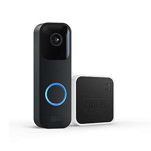 Sonnette Blink Video Doorbell + Blink Sync Module 2 - Audio bidirectionnel, vidéo HD, Installation avec ou sans fil, Noir