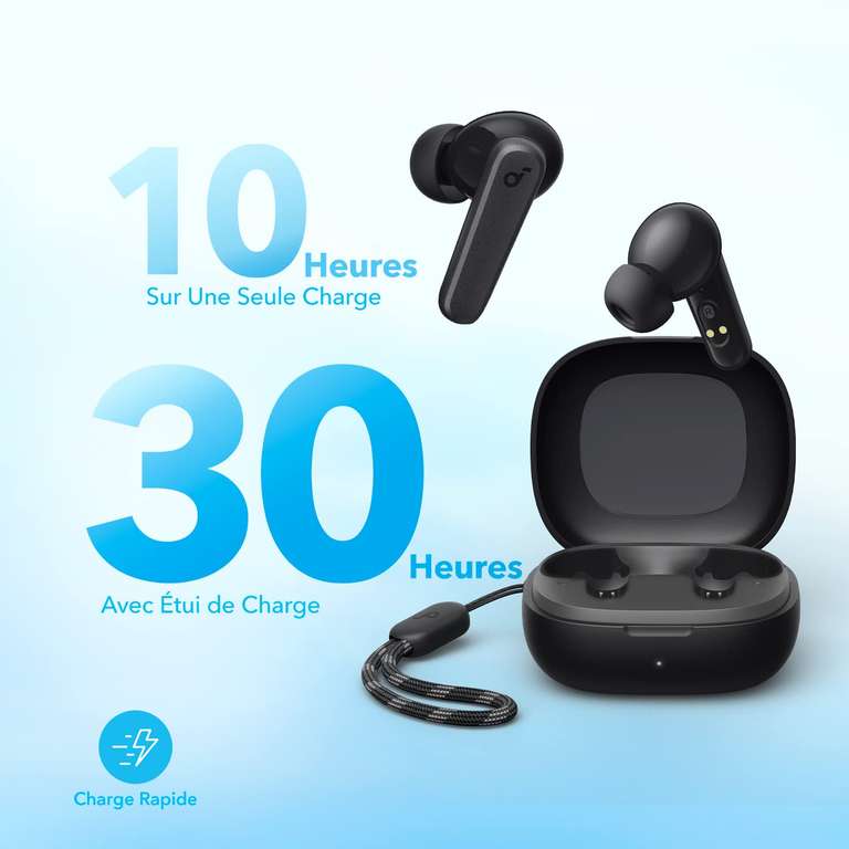 Ecouteurs sans fil Soundcore Anker P20i - Bluetooth - Noir (Vendeur tiers - via coupon)