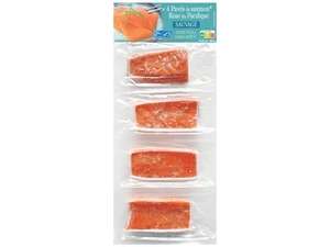 4 pavés de saumon rose du Pacifique MSC surgelés (400g)