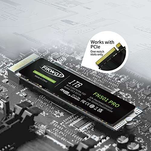 SSD Interne M.2 PCIe Gen3 x4 Fikwot FN501 Pro 1To (Vendeur Tiers)
