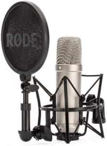 Kit Microphone à condensateur Rode NT1-A (Version XLR) + Suspension anti-choc Rode SM6 / Filtre Anti-Pop
