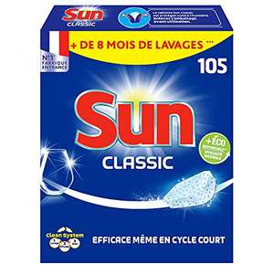 Boite de 105 Tablettes Lave-vaisselle Sun Classic (via coupon abonnement)