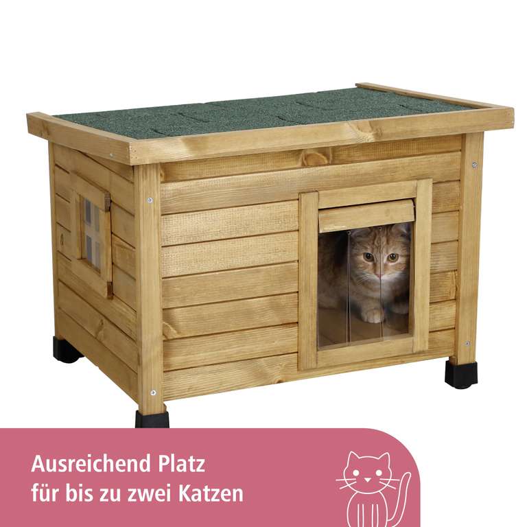 Maison pour chat en bois Kerbl Rustica