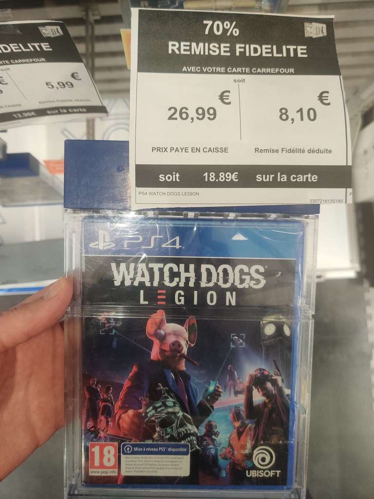 Watch Dogs Legion sur PS4 (Via 18.89€ sur la carte) - Athis Mons (91)