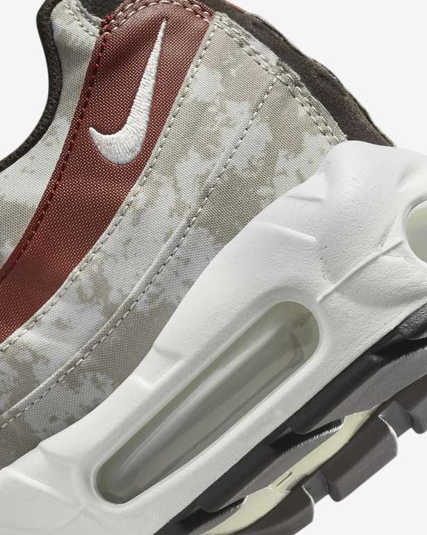 Baskets Nike Air Max 95 SE Light Bone / Summit White / Khaki / Dune Red - tailles du 38,5 au 45,5