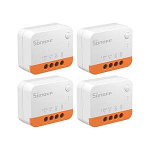 Lot de 4 Interrupteurs intelligents Zigbee SONOFF - 1440W, 6A, Compatible Alexa/Homekit