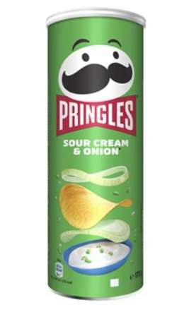 Lot de 3 boites de Pringles saveur Crème et Oignon - 3 x 175g - différentes saveurs (via 1,72€ sur la carte fidélité et 1,72€ ODR Shopmium)