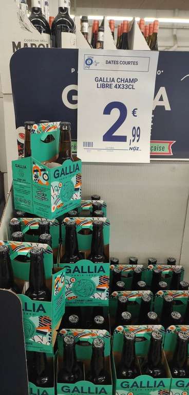 Pack de 4 bières Gallia Champ Libre - 4 x 33cl (Date courte) - Montpellier (34)
