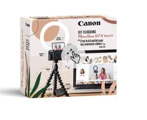 Kit Vlogging Création de contenu by Juste Zoé CANON G7X Mark III + Ring Light + Micro Rode + Accessoires