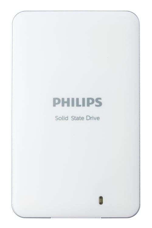 Disque SSD Externe Philips 480 Go (FM48SS020P) - Blanc laqué