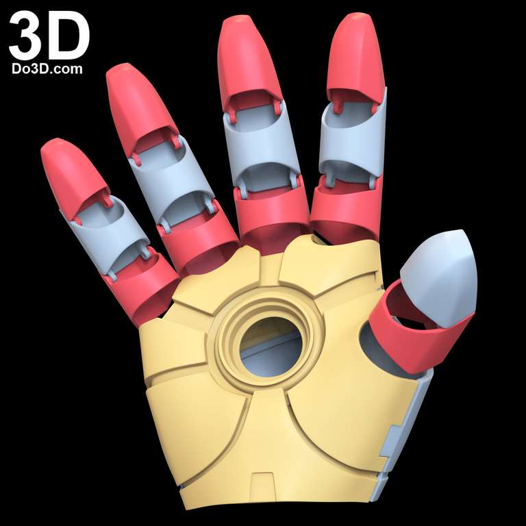 [Imprimante 3D] Fichier STL Gant Iron Man MK 2 ~ MK 45 (Dématérialisé)