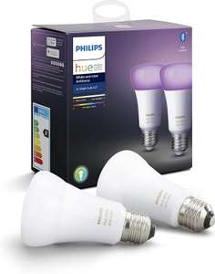 Lot de 2 ampoules connectées LED Philips Hue White & Colour Ambiance E27 (Reconditionné - Comme neuf)