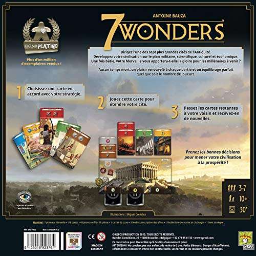 Jeu de société 7 Wonders (version 2020)