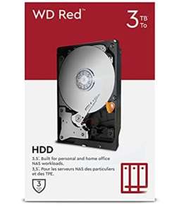 Disque dur interne 3,5” WD Red 3 To NAS - Classe 5400 RPM, SATA 6 Gb/s, SMR, 256 Mo Cache