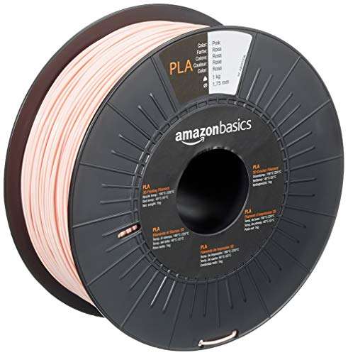 Bobine de filament PLA pour imprimante 3D Amazon Basics - 1kg , 1,75 mm, différentes couleurs
