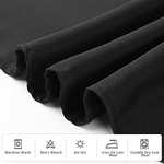 [Prime] Lot de 2 Nappe Ronde Noires - 153cm, Tissu Lavable Polyester (vendeur tiers)