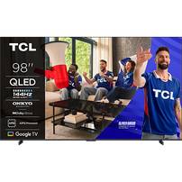 TV 98" TCL 98P8K - QLED, 4K UHD, 144Hz, HDR10+, Dolby Vision, FreeSync Premium, VRR& ALLM, Google TV (via 477€ fidélité & 200€ ODR)