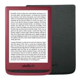 Liseuse Vivlio 6 Touch Lux 5 rouge + housse noire –