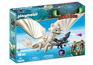 Jouet Playmobil Dragons : Furie Éclair et bébé dragon avec les enfants