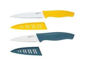 Set de 2 couteaux de cuisine multi-usages Ernesto avec étui de protection (lame 12 cm et 8 cm)