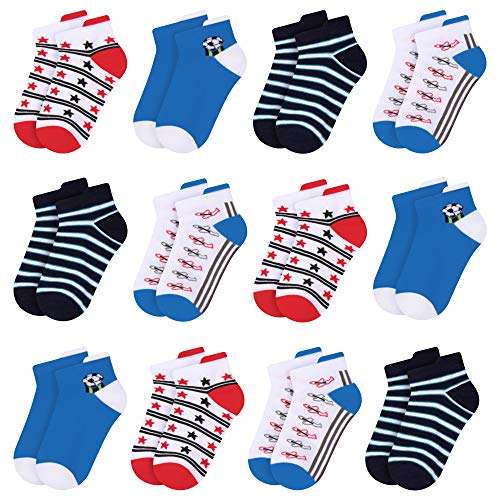 Lot de 12 paires de chaussettes de sport enfants Libella - Taille 27/30-31/34-35/38 (Vendeur Tiers)