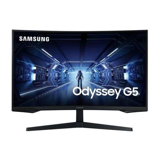Ecran PC 32" Samsung Odyssey G5 (LC32G55TQBUXEN) - WQHD, 144 Hz, Dalle VA, Incurvé, 1 ms, FreeSync Premium