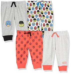 Lot de 4 pantalons de pyjama Marvel Amazon Essential à partir de 10,68€ - 100% Coton (du 0 mois au 24 mois)