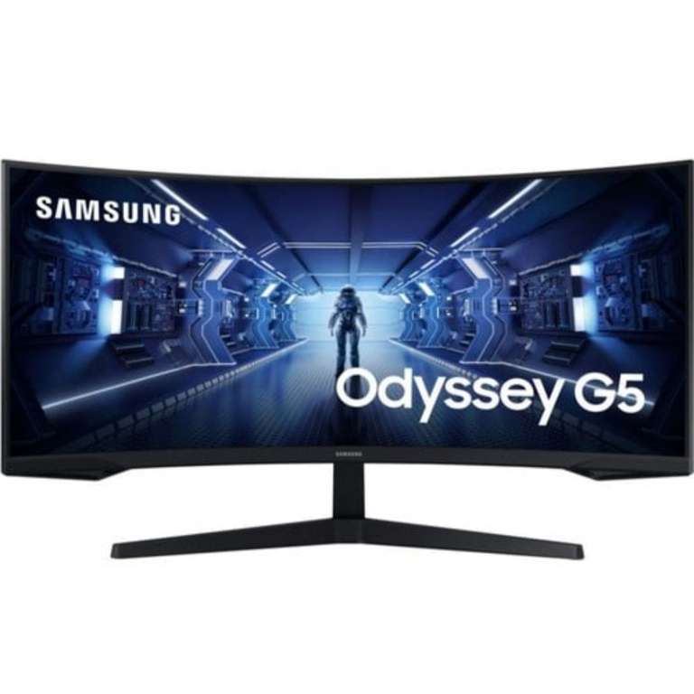 Ecran PC Incurvé 34" Samsung Odyssey G5 G55T- UWQHD, Dalle VA, 1 ms, 165Hz (+18€ offerts en RP - Vendeur Boulanger)