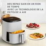 Friteuse sans huile Moulinex Easy Fry Compact EZ145A20 - 3 L, 10 programmes automatiques, Air Fryer, Ecran tactile