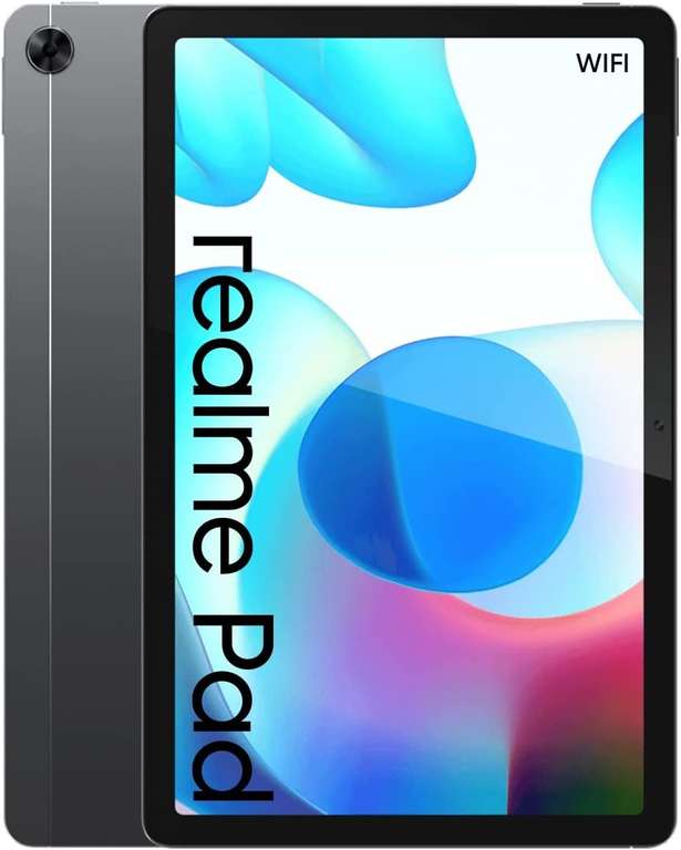 Tablette 10.4" Realme Pad - WUXGA+ IPS, Helio G80, RAM 4 Go, 64 Go, 7100 mAh, Dolby Atmos - Gris (vendeur tiers)