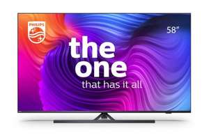 TV 58" Philips The One 58PUS8546 - 4K UHD, HDR10+, Dolby Vision & Atmos, Ambilight 3 canaux (570.74€ + 55.57€ fidélité pour les Adhérents)