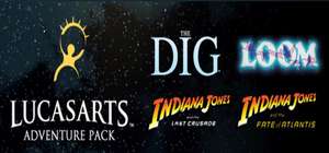 LucasArts Adventure Pack: Indiana Jones : Le destin d'Atlantis + Dernière croisade + Loom + The Dig sur PC (Dématérialisés - Steam)