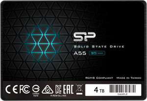 SSD interne 2.5" Silicon Power Ace A55 - 4To SLC 3D, SATA (écriture 450 MB/s, lecture 500 MB/s, 7mm)