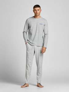 Pyjama Homewear Jack & Jones - 2 pièces, Tailles S à XL, Gris