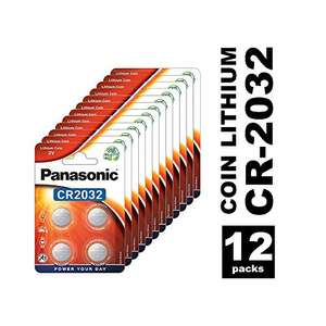 Lot de 48 piles bouton Panasonic CR2032